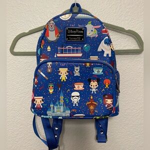 Loungefly Blue Disney Character Backpack